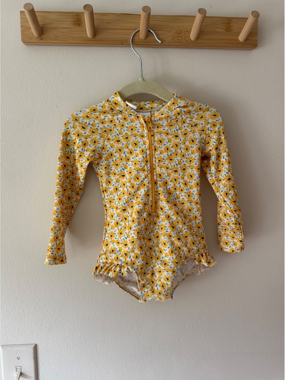 Zara Sunflower 12/24 month one piece swimsuit